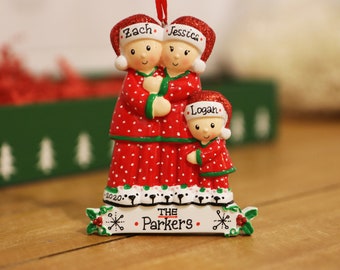 Family Of 3 Ornament Etsy