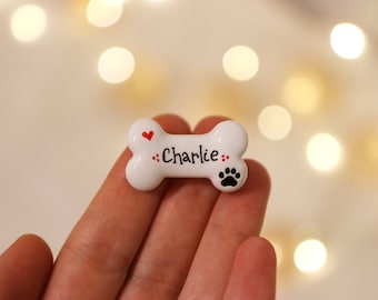 Dog Bone Add On Christmas Ornament, Bone Ornament, Stick On Dog Ornament, Pet Ornament, Add Pet To Your Family Ornament.