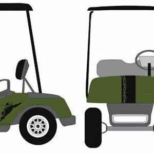 Cow Skull Golf Cart 3M Decal Stripe Graphic Sticker EZ Go Club Car Yamaha HDK