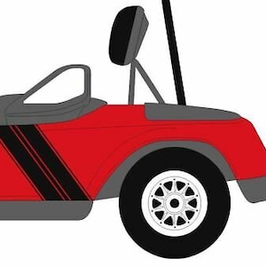 Hash Mark Decal Golf Cart 3M Vinyl Graphic Sticker EZ Go Club Car Yamaha HDK GEM