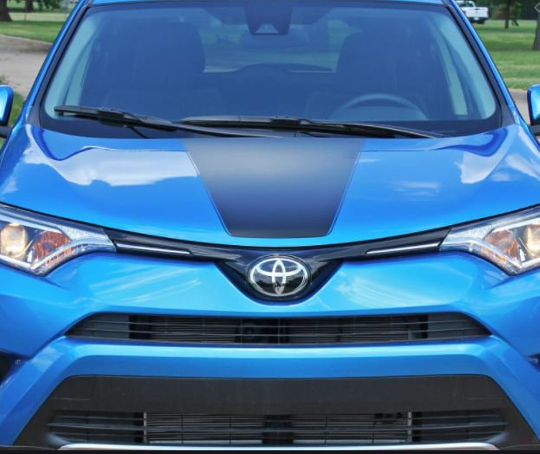 Hood Wrap Blackout Decal Fits: 2016-2019 Toyota RAV4 HOOD 3M Vinyl ...
