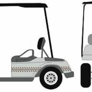 Tire Tread Stripe 3M Golf Cart Decal Graphic Sticker EZ Go Club Car HDK GEM