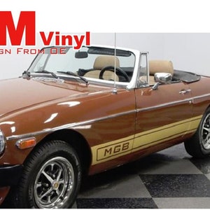 1974-1980 MG MGB Lower Rocker Side Stripe Decal Graphic Kit GT Roadster