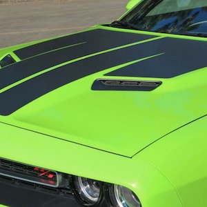 Hood Stripe Fits: 2015-2021 Dodge Challenger 3M Vinyl Graphics Kit Racing Stripe Decal Accent