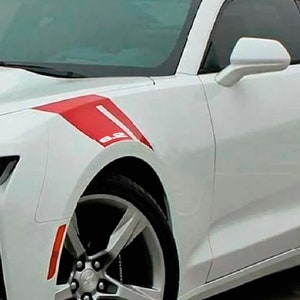 Fits 2016 - 2023 Camaro Fender 6.2 Hash marks Decal Kit  chevy stripes ss