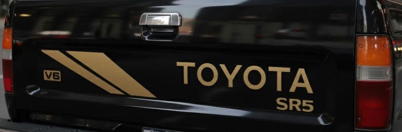Vintage Graphic Stripe Fits: 1989 Toyota Truck Decal Sticker on 3M Film ...