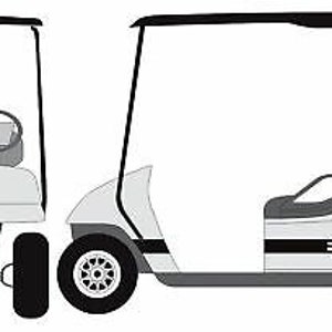 Checkered Flag Stripe Kit Golf Cart Decal Sticker EZ Go Club Car Yamaha HDK GEM