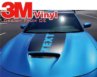 Hood Stripe Fits 2015-2023 Dodge Charger Graphic Decal Daytona Hemi RT SRT 392 Hellcat Mopar 3M