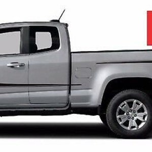 Hockey Stripe 3M Vinyl Sticker Decal Graphic 2015-2016 Chevy Colorado Extended