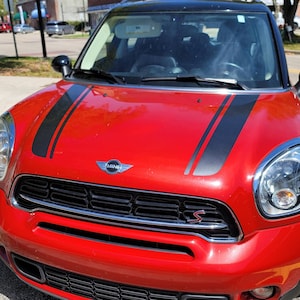 Bonnet Hood Stripe Fits 2010 - 2016 BMW Mini Countryman Graphic 3m decal sticker