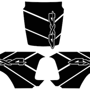Rebel Stripe Fits 2019 - 2022 Ram Rebel 4x4 Graphic Decal 3M Vinly