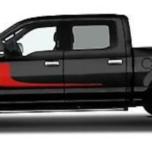 Hockey Double Kit 3M Vinyl Sticker Decal Graphic 2015-2016 Ford F-150 Crew Cab