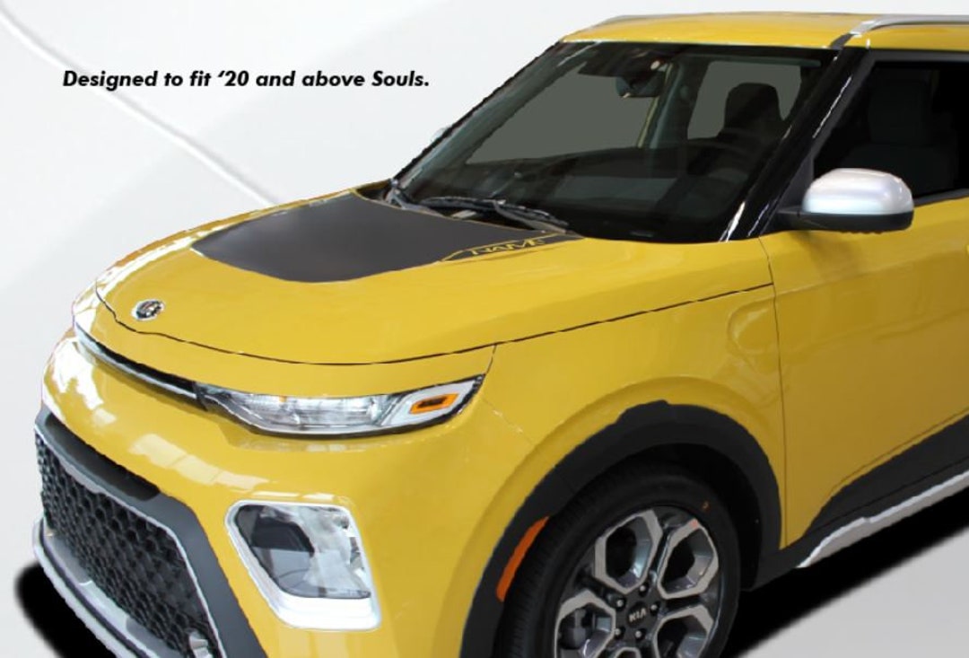 Hood & Side Decals Fits: 2020 - 2024 KIA SOUL Stripes Souled Body Vinyl ...
