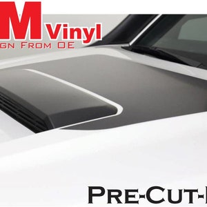May include: A black and white vinyl hood decal with a 3M logo and the text "Vinyl Design From OE" and "PRE-CUT-KIT".