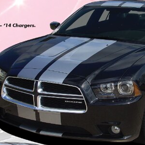 N Charge Rally Stripe Fits: 2011-2014 Dodge Charger SRT GT Graphic Decal 3M Film