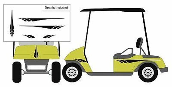 Buy Warp Stripe Sticker Golf Cart Decal Graphic Sticker EZ Go Club