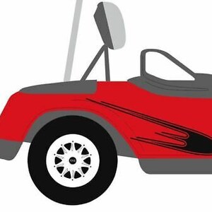 Shield Golf Cart Decal 3M Vinyl Graphic Sticker Kit EZ Go Club Car Yamaha HDK