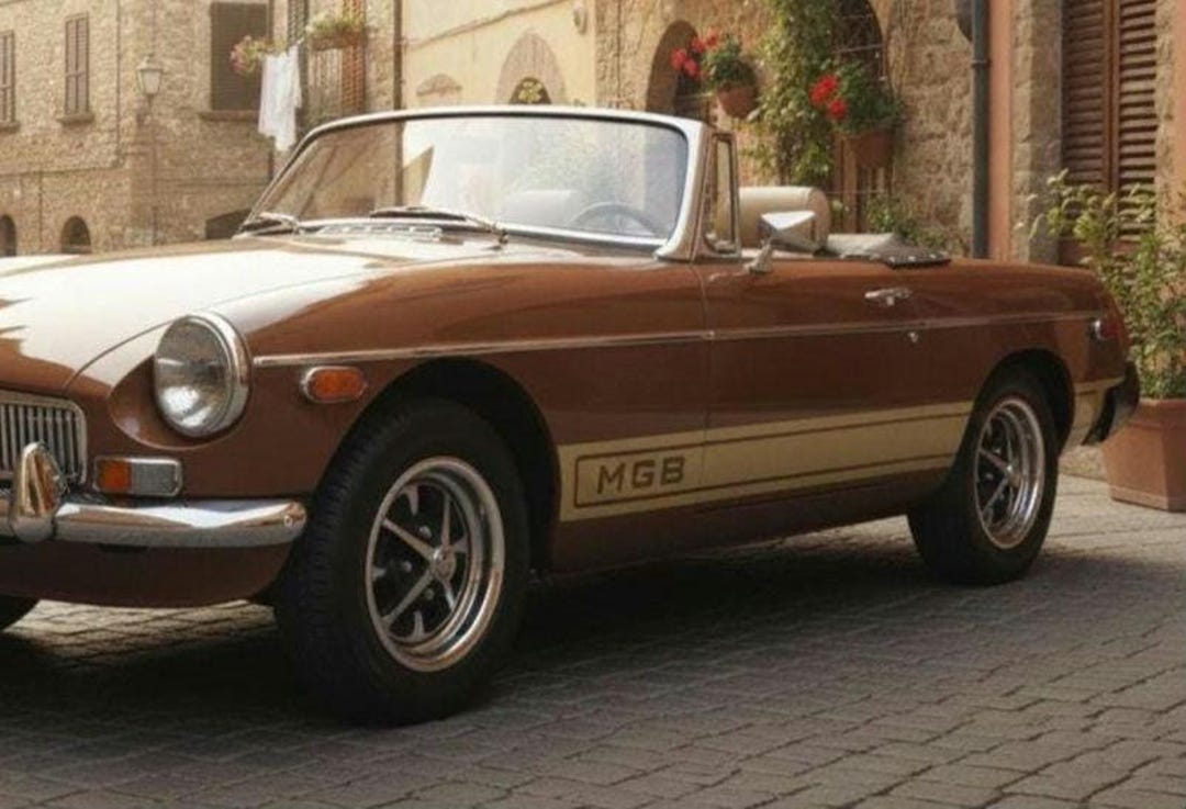 1974-1980 MG MGB Lower Rocker Side Stripe Decal Graphic Kit GT