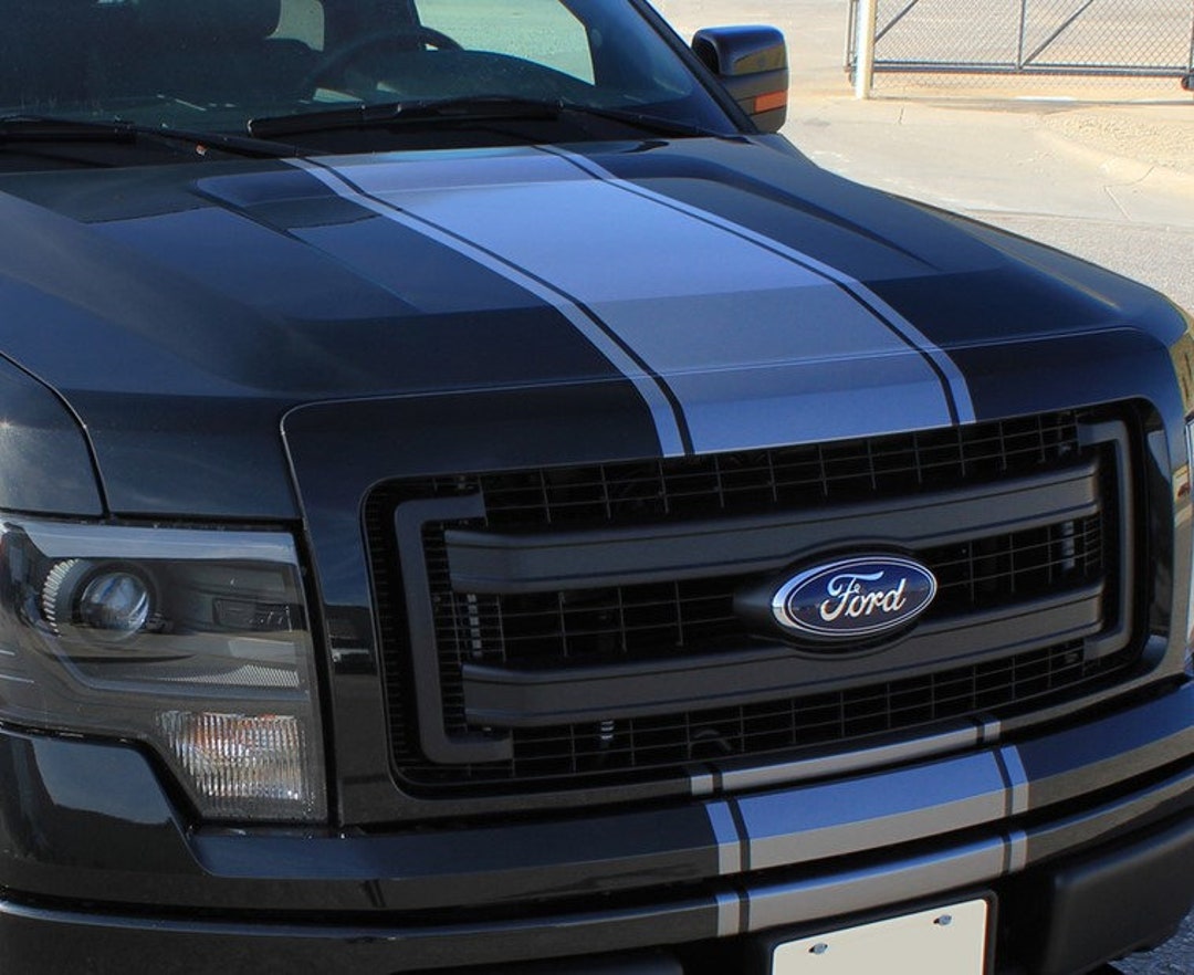 2015-2017 Ford F-150 Hood Stripe Decal - High Quality Vinyl Graphics By Rocky Mountain