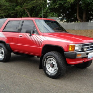 Vintage 1987 - 1988 Toyota SR5 4Runner Graphics Decal Sticker 3M