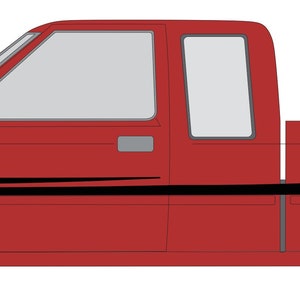 Vintage Stripe Fits 1994 Toyota Truck Extended Cab SR5 Graphics Decal Sticker 3M