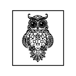 Owl Bird Animals Monochrome Silhouette Blackwork Embroidery Counted Cross stitch Instant Download PDF Pattern