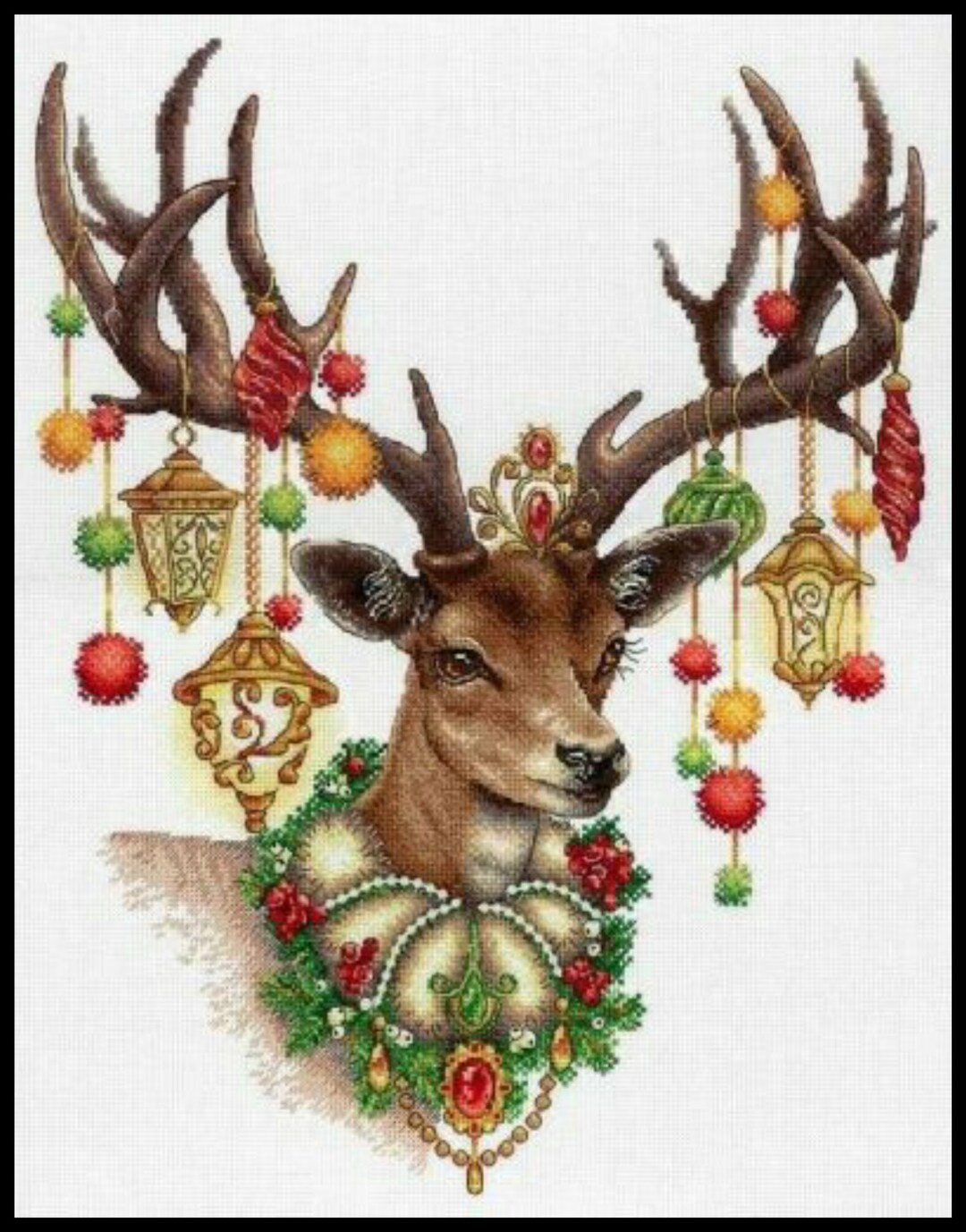 Christmas Reindeer Animals Counted Cross Stitch Instant Download PDF ...