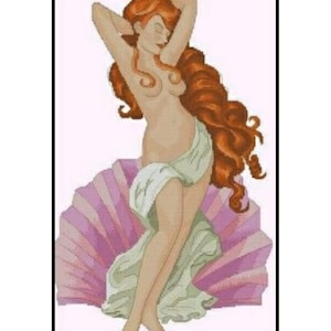 Goddess Love Beauty Venus Aphrodite Mythology Embroidery Counted Cross stitch Instant Download PDF Pattern