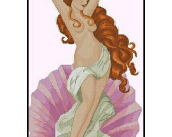 Goddess Love Beauty Venus Aphrodite Mythology Embroidery Counted Cross stitch Instant Download PDF Pattern