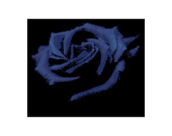 Purple Lilac Rose Flower Plants Nature Embroidery Counted Cross stitch Instant Download PDF Pattern