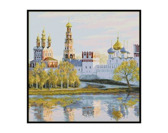 Novodevichy Covenant Russia Church Chapel Convent Embroidery Counted Cross stitch Instant Download PDF Pattern