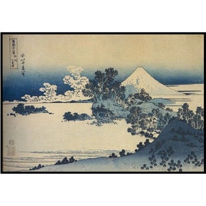 Mount Fuji Japan Berg Malerei Kunst Stickerei Kreuzstich Sofort Download PDF Muster
