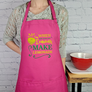 Lemon apron lemonade cooking kitchen life gives you lemons