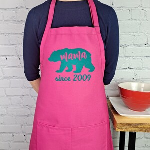 Mama bear apron mom kitchen apron perfect mothers day gift for her