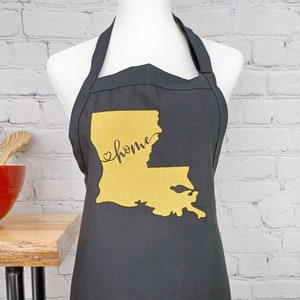 Delantal bordado de Luisiana: un regalo de cocina con orgullo estatal