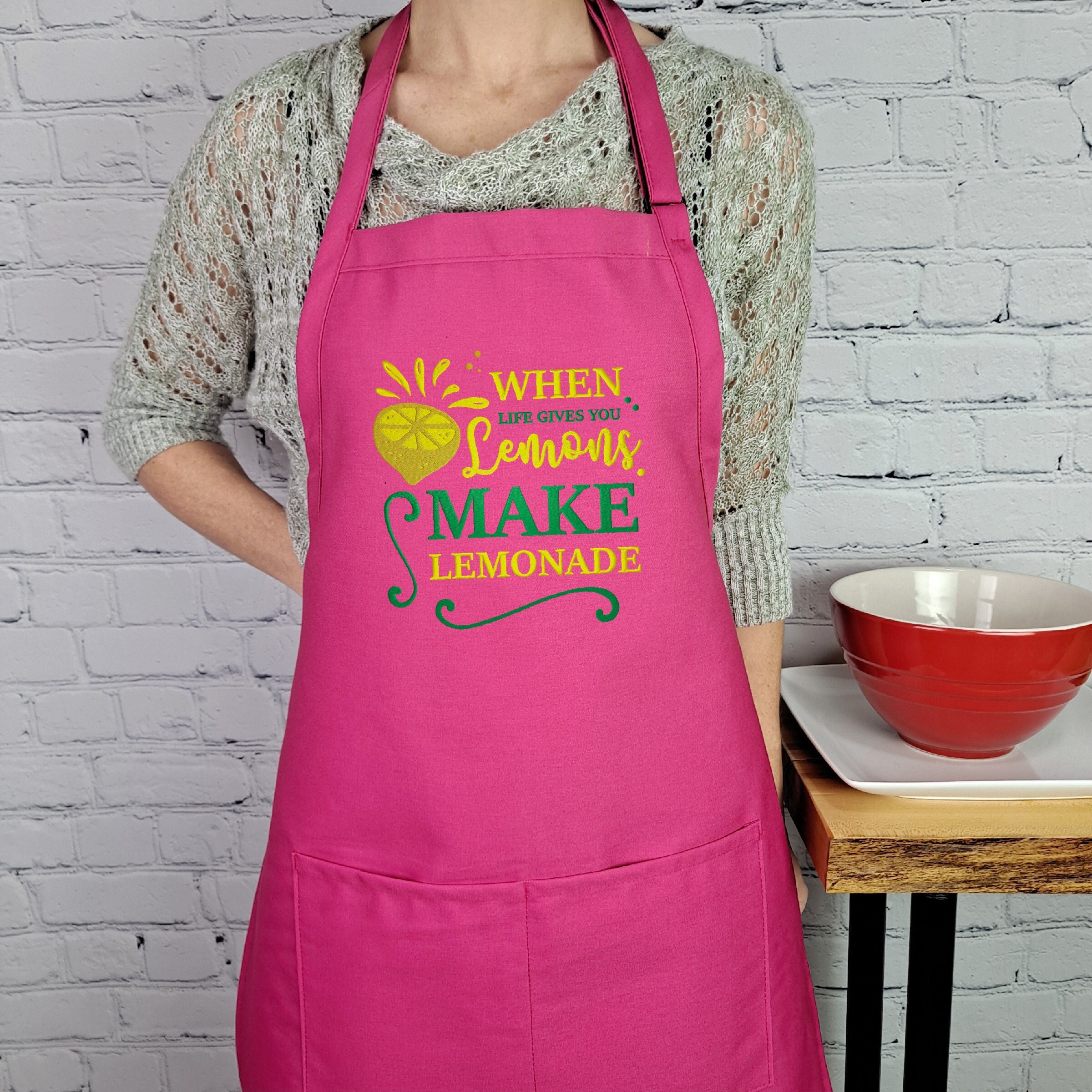 Beaded Lemonade Apron