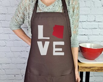 刺繍入りアリゾナLOVEキッチンエプロン：州の料理ギフト - Etsy 日本