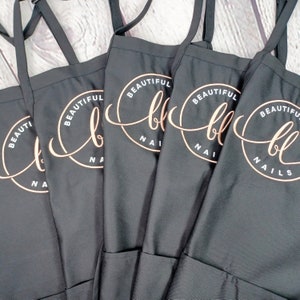 Personalized Embroidered aprons with customized logo for restaurants, cafes, coffee shops and Chefs in bulk minimum order of 5