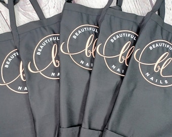 Custom Embroidered Logo Aprons: Restaurant, Cafe, Chef - Made in USA