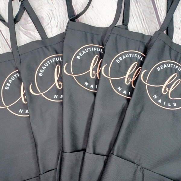 Personalized Embroidered aprons with customized logo for restaurants, cafes, coffee shops and Chefs in bulk