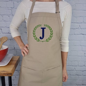 Customizable apron Personalize name monogram hostess gift