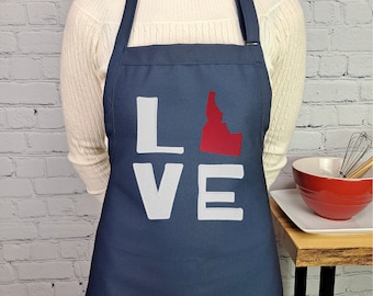 Idaho apron embroider perfect baking apron gift for her