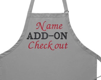 Name Add On checkout
