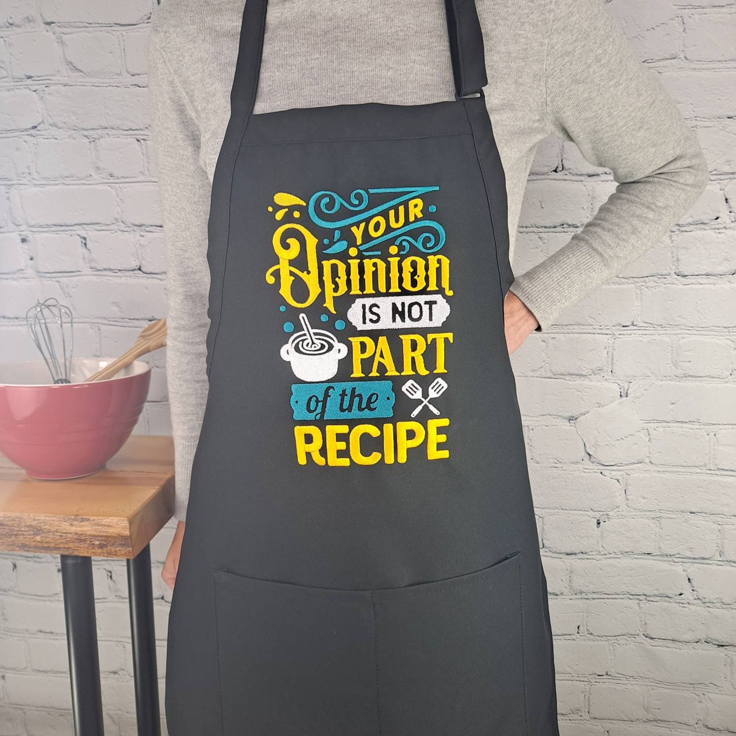 Funny Apron Your Opinion Kitchen Apron Sarcastic Cooking Humor - Etsy