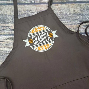 Dad apron Customizable embroidered Personalize name kitchen apron great gift for him