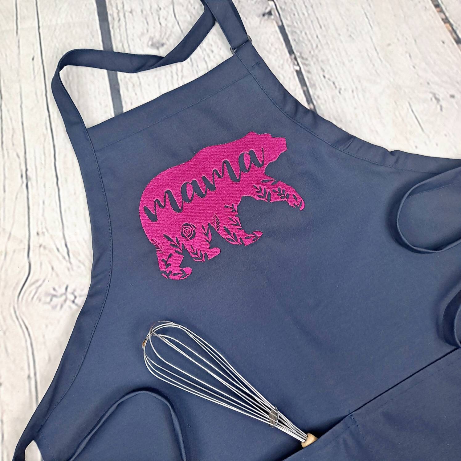 Mama bear apron mom kitchen apron perfect mothers day gift for Etsy