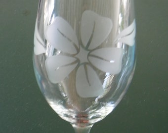 Flower Wine Glass