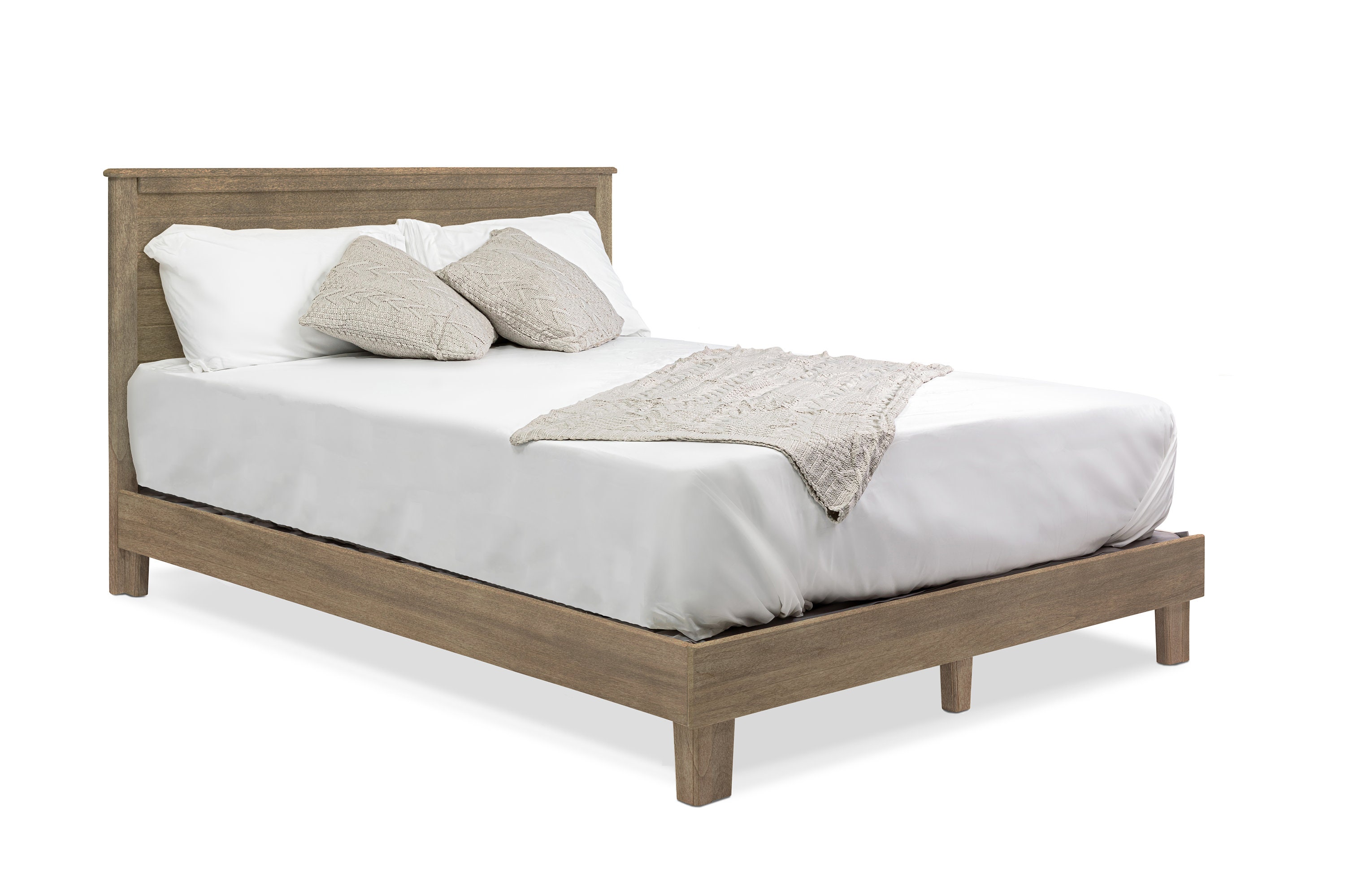 Solid Wood Bed Frame Amish Made Hardwood Tool Free Hardware Free Assembly Etsy