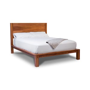 Japanese Joinery Headboard Model Hardwood Bed Frame The Kumi Tool-Free & Hardware-Free Assembly