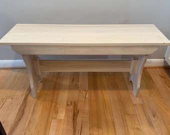 Hardwood Bench Farmhouse entry hallway bedroom bench